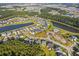Beautiful aerial view of a residential neighborhood with mature trees and waterfront views at 202 Buttercup Ln, Summerville, SC 29486