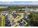 Aerial view of the property showcasing its location within a community with ponds and an amenities center at 202 Buttercup Ln, Summerville, SC 29486