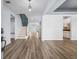 Bright and spacious living room featuring hardwood floors and staircase at 202 Buttercup Ln, Summerville, SC 29486