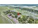 Stunning aerial view of community featuring waterfront property and lush green landscaping at 202 Mariners Cay Dr, Folly Beach, SC 29439
