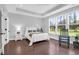 Spacious bedroom with large windows and hardwood floors at 217 Quimby Hill Dr, Huger, SC 29450