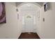 Inviting entryway with a white front door and dark wood floors at 2170 Midland Park Rd, North Charleston, SC 29406