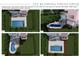 This rendering shows a backyard with an inground pool, a fenced yard and an outdoor deck with seating at 325 Blowing Fresh Dr, Charleston, SC 29492