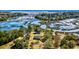 An aerial view of a home surrounded by marsh and water views at 4715 Highway 165, Meggett, SC 29449