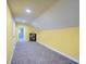 Finished attic space with carpet and recessed lighting, perfect for a flex room or storage at 4715 Highway 165, Meggett, SC 29449