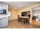 Bright kitchen featuring a view to the living room, eat-in table and modern appliances at 4715 Highway 165, Meggett, SC 29449