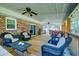 Spacious outdoor patio with comfortable seating at 4715 Highway 165, Meggett, SC 29449