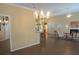 Spacious living room with a ceiling fan, hardwood floors, and classic furnishings, ideal for entertaining at 5008 Northfield Ct, Charleston, SC 29414