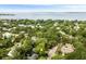 Aerial view of a house in a tree-lined neighborhood, near the water at 509 Klein St, Mount Pleasant, SC 29464