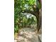 Backyard with a large tree, a swing, and a dining area at 509 Klein St, Mount Pleasant, SC 29464