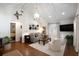 Comfortable living room with vaulted ceilings, modern furnishings, and warm lighting, creating a welcoming atmosphere at 509 Klein St, Mount Pleasant, SC 29464