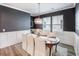 Dining room showcasing elegant light fixture and neutral wall color at 533 Richfield Way, Summerville, SC 29486