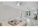 Bright bedroom with a ceiling fan at 7074 W Constellation Dr, North Charleston, SC 29418