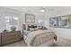 Well-lit bedroom with modern decor, neutral colors, and a calm, relaxing atmosphere at 725 Maynard Ln, Summerville, SC 29486