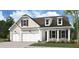 Charming two-story home with a three car garage, dormer windows, and landscaped front yard at 731 Maynard Ln, Summerville, SC 29486