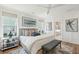 Bright bedroom featuring ample natural light, a view into the bathroom, and stylish decor at 762 Maynard Ln, Summerville, SC 29486