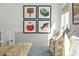 Close-up of a bedroom with fishing décor, featuring natural light and stylish furnishings at 786 Maynard Ln, Summerville, SC 29486