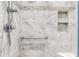 Shower with marble tile, shower niche, and chrome shower head at 1 King # 702, Charleston, SC 29401