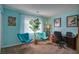 Bright office space with comfortable seating and ample workspace by a window at 106 Sioux Ct, Summerville, SC 29483