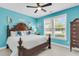 Sunny bedroom with hardwood floors, ceiling fan and ample natural light at 1115 Old Field Dr, Summerville, SC 29483
