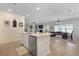 Open living space includes a kitchen, dining table, and Gathering area at 1136 Kane Blue, Summerville, SC 29485