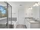 Elegant bathroom features dual sinks, granite countertops, and a separate tub and shower at 117 Palfrey Dr, Ridgeville, SC 29472