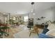 Open living space with modern decor, dining area, and views of the kitchen at 1493 Little Rock Blvd, Charleston, SC 29412