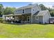 Spacious backyard showcasing the home's covered patio, ideal for outdoor entertaining and enjoying the serene surroundings at 1514 Stanwick Dr, Johns Island, SC 29455