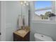 Bathroom featuring a granite-topped sink and a neutral colored wall at 1514 Stanwick Dr, Johns Island, SC 29455