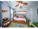 Bright and cheerful bedroom with bunk beds, hardwood floors, and playful decorations at 1726 Winfield Way, Charleston, SC 29414