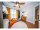 ' bedroom with bunk beds, hardwood floors, and a cozy reading nook by the window at 1726 Winfield Way, Charleston, SC 29414
