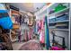 Organized walk-in closet with ample shelving and hanging space for efficient storage solutions at 1726 Winfield Way, Charleston, SC 29414