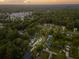 Community aerial shot showcasing houses and lush green foliage throughout a suburban neighborhood at 1989 Nitsa St, Johns Island, SC 29455