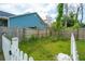 Fenced backyard with a mix of grass and natural growth for privacy at 1989 Nitsa St, Johns Island, SC 29455