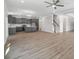 Spacious kitchen with stainless appliances, island, and ample cabinet space at 206 Palfrey Dr, Ridgeville, SC 29472