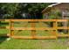 New wooden fence enclosing a well-maintained backyard with lush green grass at 2608 Seymour Ave, North Charleston, SC 29405