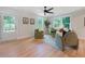 Bright living room featuring natural light, stylish furniture, and modern decor at 2608 Seymour Ave, North Charleston, SC 29405