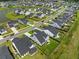 An aerial view of the beautiful neighborhood with a pond, perfect for recreation and relaxation at 291 Lucca Dr, Summerville, SC 29486
