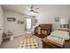 Welcoming Bedroom with crib, chair and ottoman set at 291 Lucca Dr, Summerville, SC 29486