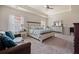 Spacious main bedroom featuring tray ceiling, neutral tones, and natural light at 291 Lucca Dr, Summerville, SC 29486