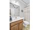 Bathroom featuring a shower with a curtain, a vanity with a sink, and a mirror at 312 Germander Ave, Summerville, SC 29483
