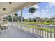 Relaxing porch area with picturesque views of the pond at 312 Germander Ave, Summerville, SC 29483