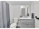 Neutral bathroom featuring toilet, shower, and vanity with storage at 3224 Hatchway Dr, Mount Pleasant, SC 29466