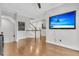 Spacious living room with hardwood floors and neutral paint at 3224 Hatchway Dr, Mount Pleasant, SC 29466