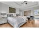Expansive main bedroom featuring hardwood floors, recessed lighting, and neutral paint at 3224 Hatchway Dr, Mount Pleasant, SC 29466