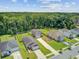 Aerial view of homes with spacious, fenced yards, showcasing a Gathering-friendly neighborhood surrounded by greenery at 352 Matuskovic Dr, Charleston, SC 29414