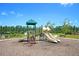 Community playground with multiple slides and green canopy cover, designed for fun and recreation at 354 Beachgrass Ln, Summerville, SC 29486