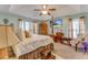 Elegant main bedroom suite featuring a bed with neutral tones and a cozy fireplace at 404 Norwood Ct, Moncks Corner, SC 29461