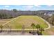 An aerial view of the community soccer and baseball field with walking path at 404 Norwood Ct, Moncks Corner, SC 29461