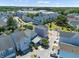 Aerial view of a vibrant, colorful neighborhood with well-maintained landscaping at 4419 Louisa Lane Ln, North Charleston, SC 29405